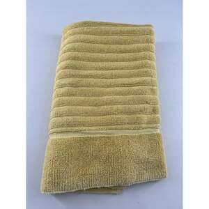 Vintage Moor Quality Bath Hand Towel Pale Yellow Y2K Vtg 90s 30 x 23 USA Retro